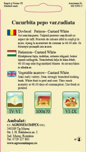Dovlecel Patison Custard White 1.5gr