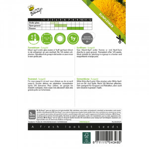 Seminte de floarea soarelui pitica Sungold, 2g, Buzzy, Olanda