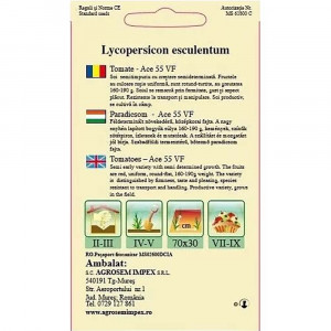 Rosii Ace 55, seminte de tomate mari, rezistente la transport si manipulare, Agrosem, 1gr