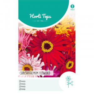 Seminte de Zinnia mix, 1.5g/plic, Horti Tops, Olanda