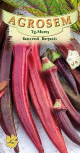 Seminte hobby de bame rosii, Burgundy, 3 grame, 1576