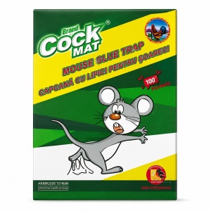 Set 100 capcane cu adeziv pentru soareci si sobolani tip carte - COCK MAT