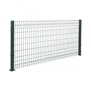 Set 2 panouri gard zincat si 3 stalpimetalici rectangulari, lungime 5m, inaltime 2m, Plant Master