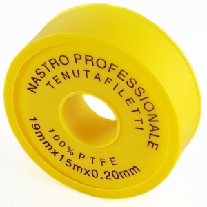 Set de banda din teflon pentru filete, 19 mm x 15 m x 0,2 mm, 10 bucati