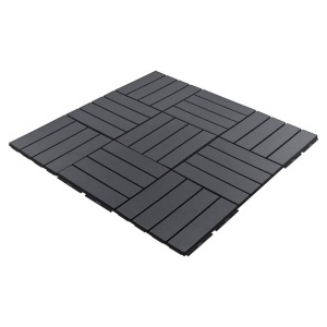 Set placi de podea pentru exterior, 33x33 cm - 9 buc (1 mp), usor de montat, gri - Img 7