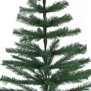 Brad cu suport metalic verde 210 cm x cadou set globuri
