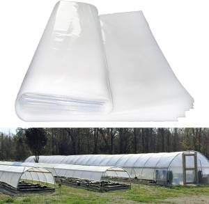 Folie solar 6,5 m x 10 m, groasa, rezistenta UV, transparenta, alba