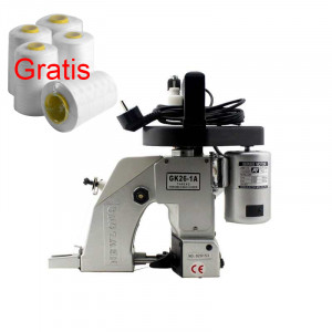 Masina portabila de cusut saci GK26-1A si 5bobine de ata cadou