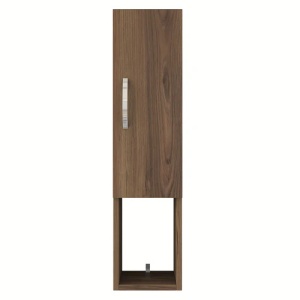 Raft pentru perete cu 3 spatii de depozitare, nuc, 22.1x18.5x90cm,Bolleli