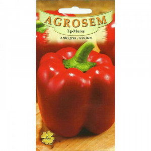 Seminte de ardei gras Asti Red, 0.8g, Agrosem