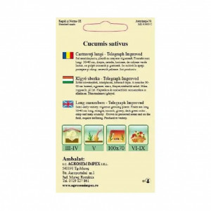 Seminte de castraveti lungi Telegraph 0.7g, Agrosem