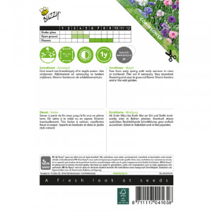 Seminte de centaurea flori duble mix, 1,5g, Buzzy, Olanda