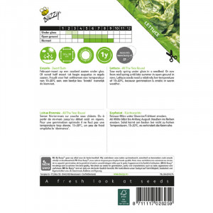 Seminte de salata verde pe tot parcursul anului, 3 g, Buzzy, Olanda