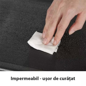 Etajera cu 6 rafturi din otel galvanizat si textil, 90 x 28 x 99 cm, Asos, negru