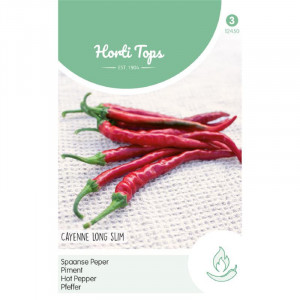 Seminte de ardei cayenne Long Slim, 1,5g, Horti Tops, Olanda