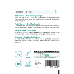 Seminte de Delphinium Consolida Giant Pacific, 0.5g, Horti Tops, Olanda - Img 2