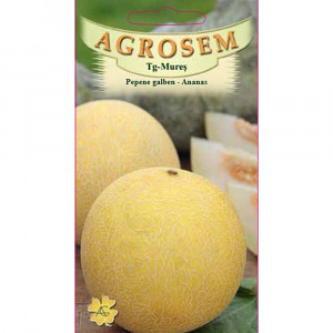Seminte pepene galben Ananas, cu miez zemos, dulce, Agrosem, 2 gr