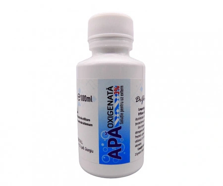 Apa Oxigenata 3%, 100ml. solutie pentru uz extern - Img 3
