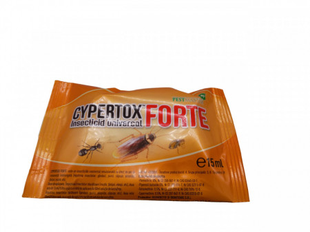 Cypertox Forte 15ml. insecticid lichid concentrat, elimina gandaci de bucatarie - Img 3