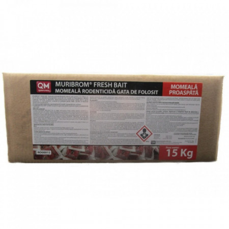 Muribrom 15 kg. pasta raticida impotriva rozatoarelor