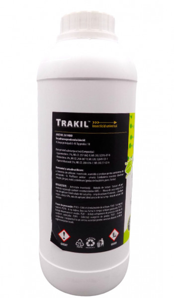 Trakil Forte1l. insecticid combatere acarieni, termite, molii, tantari, muste, pana la paianjeni, gandaci, plosnite, furnici etc. - Img 2