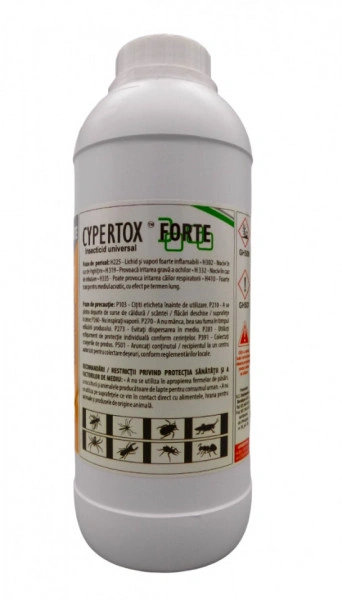 Cypertox FORTE 1L - Insecticid profesional impotriva gandacilor, puricilor, mustelor, tantarilor, furnicilor - Img 3