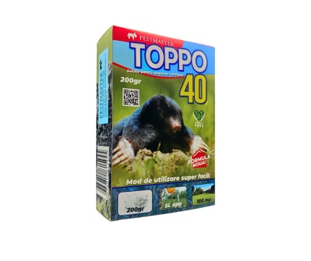 TOPPO 40 – Solutie eficienta pentru stoparea cartitelor si a rozatoarelor, 200 gr. - Img 2