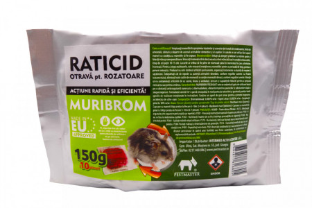 Muribrom 150 gr. pasta raticida impotriva rozatoarelor - Img 2
