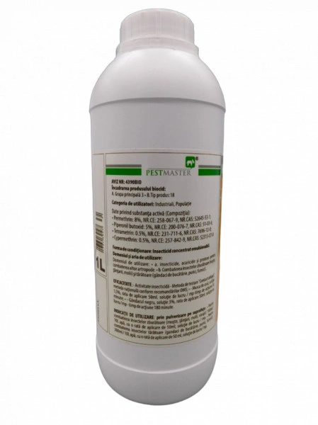 Cypertox FORTE 1L - Insecticid profesional impotriva gandacilor, puricilor, mustelor, tantarilor, furnicilor - Img 4