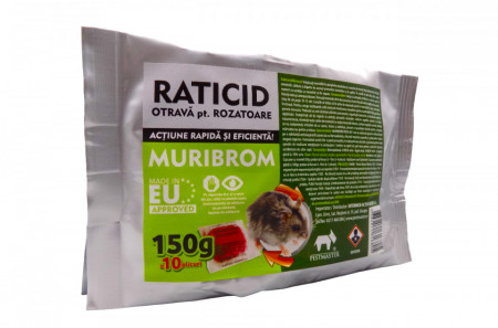 Muribrom 150 gr. pasta raticida impotriva rozatoarelor - Img 3