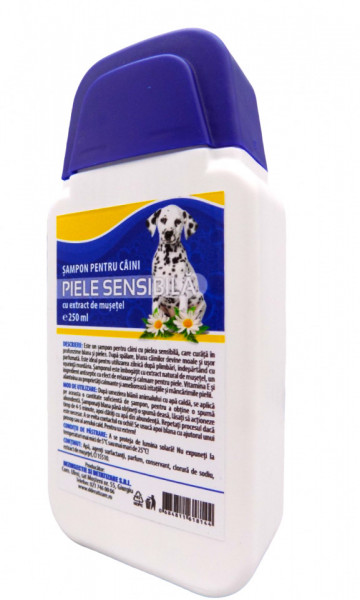 Sampon pentru Caini cu Piele Sensibila si Extract de Musetel 250ml - Img 3