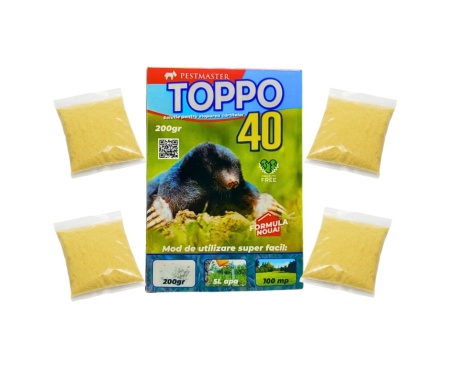 TOPPO 40 – Solutie eficienta pentru stoparea cartitelor si a rozatoarelor, 200 gr. - Img 5