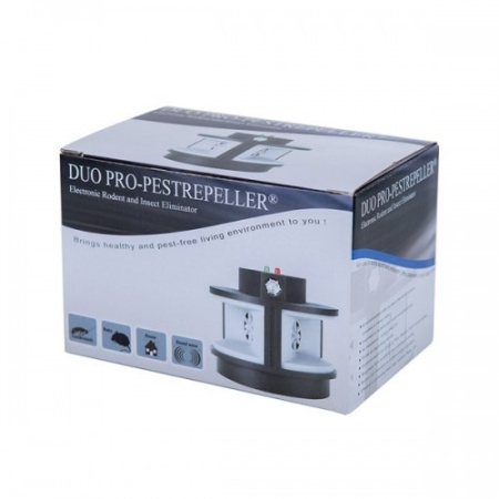 DUO PRO-PESTREPELLER, generator de ultresunete cu doua boxe si frecvente anti soareci, sobolani, gandaci de bucatarie, jderi, dihori si alte rozatoare si insecte taratoare - Img 3