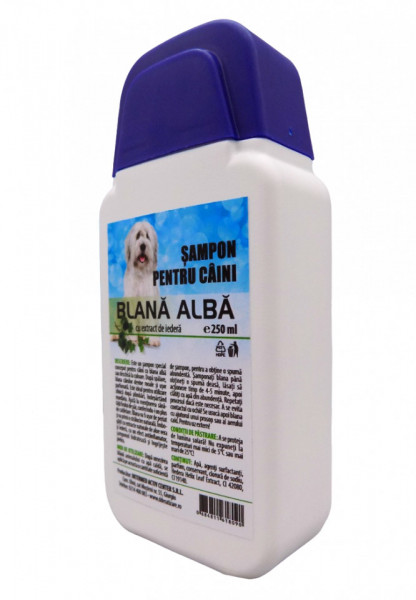 Sampon pentru Caini cu Blana Alba 250ml - Img 3