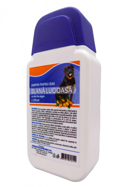 Sampon pentru Caini cu Blana Lucioasa si Ulei de Argan 250ml - Img 3