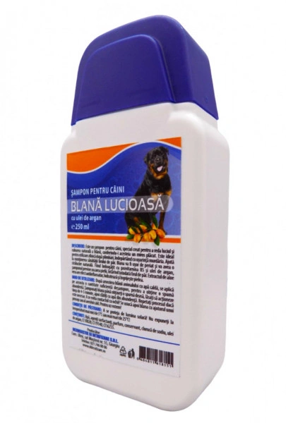 Sampon pentru Caini cu Blana Lucioasa si Ulei de Argan 250ml - Img 3
