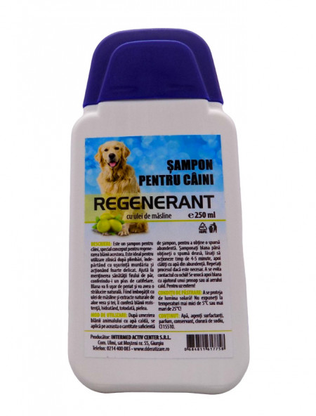 Sampon Regenerant cu Ulei de Masline pentru Caini 250ml - Img 4