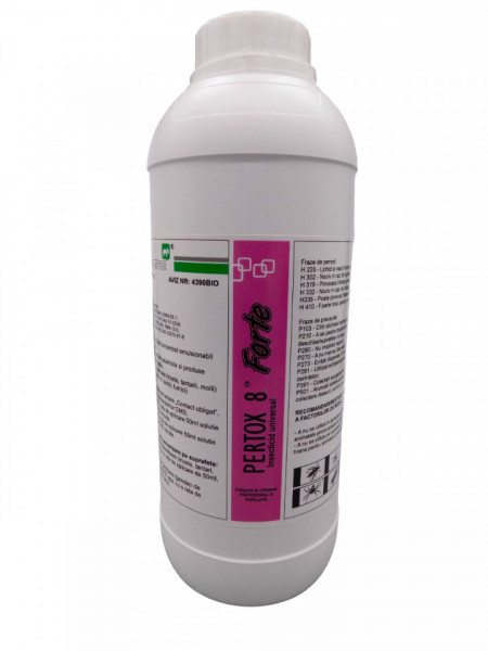Solutie anti gandaci, muste, tantari, purici, capuse - Pertox 8 Forte1L - Img 3