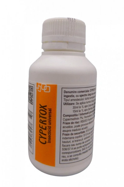 Cypertox FORTE 100 ml - Insecticid profesional impotriva gandacilor, puricilor, mustelor, tantarilor, furnicilor - Img 3