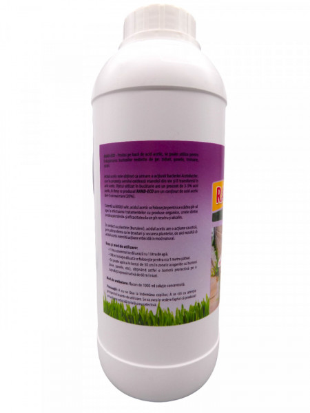 RAND-ECO 1l. Erbicid total, acid acetic concentrat - Img 2