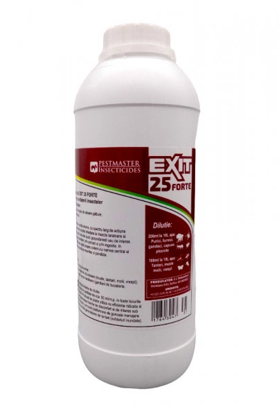Exit 25EC Forte 1l. Insecticid profesional pentru combaterea rapida a insectelor daunatoare - Img 2