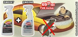 SET Spray impotriva mirosului de rozatoare ZAG248 si Spray anti rozatoare ZAG247