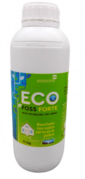 Bioactivator fose septice, tevi canalizare, haznale, vas wc, pentru mentinerea sistemului sanitar curat, EcoFossForte 1kg - Img 4