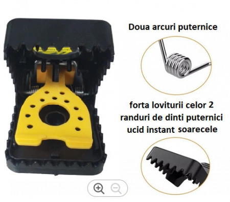 Capcana mecanica reutilizabila, pentru soareci, Strong Mouse Catcher - Img 4