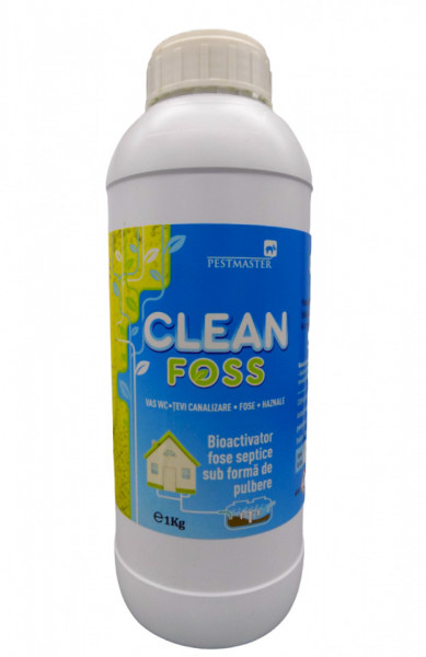 Clean-Foss 1kg., bioactivator fose septice sub forma de pulbere