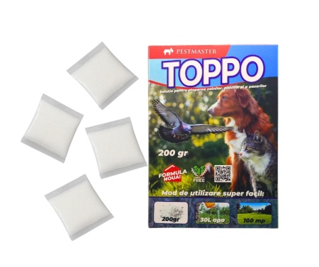 TOPPO Praf solubil impotriva animalelor, cu efect olfactiv 200gr. - Img 5