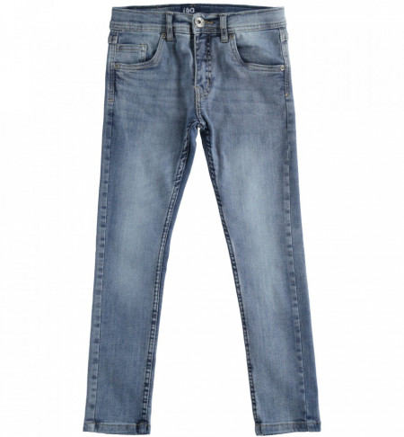 Blue jeans din bmbac pentru băieți, albastru deschis, IDO