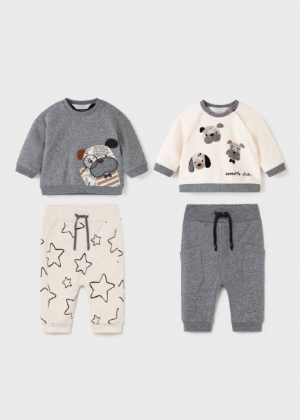 Set ECOFRIENDS, format din pantaloni și hanorac, pentru nou-născut băiat, Mayoral