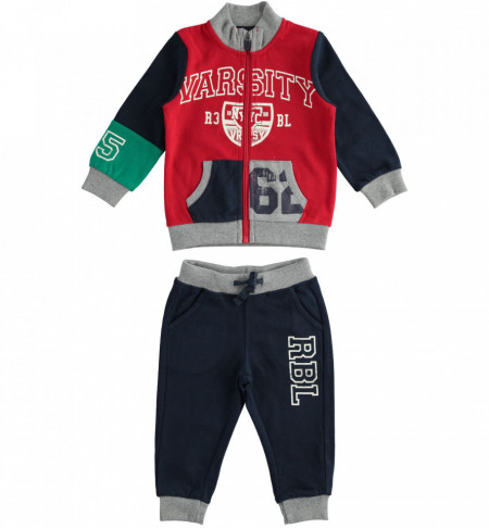 Trening de baiat multicolor din bumbac