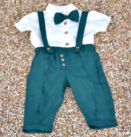 Costum verde smarald in 4 piese